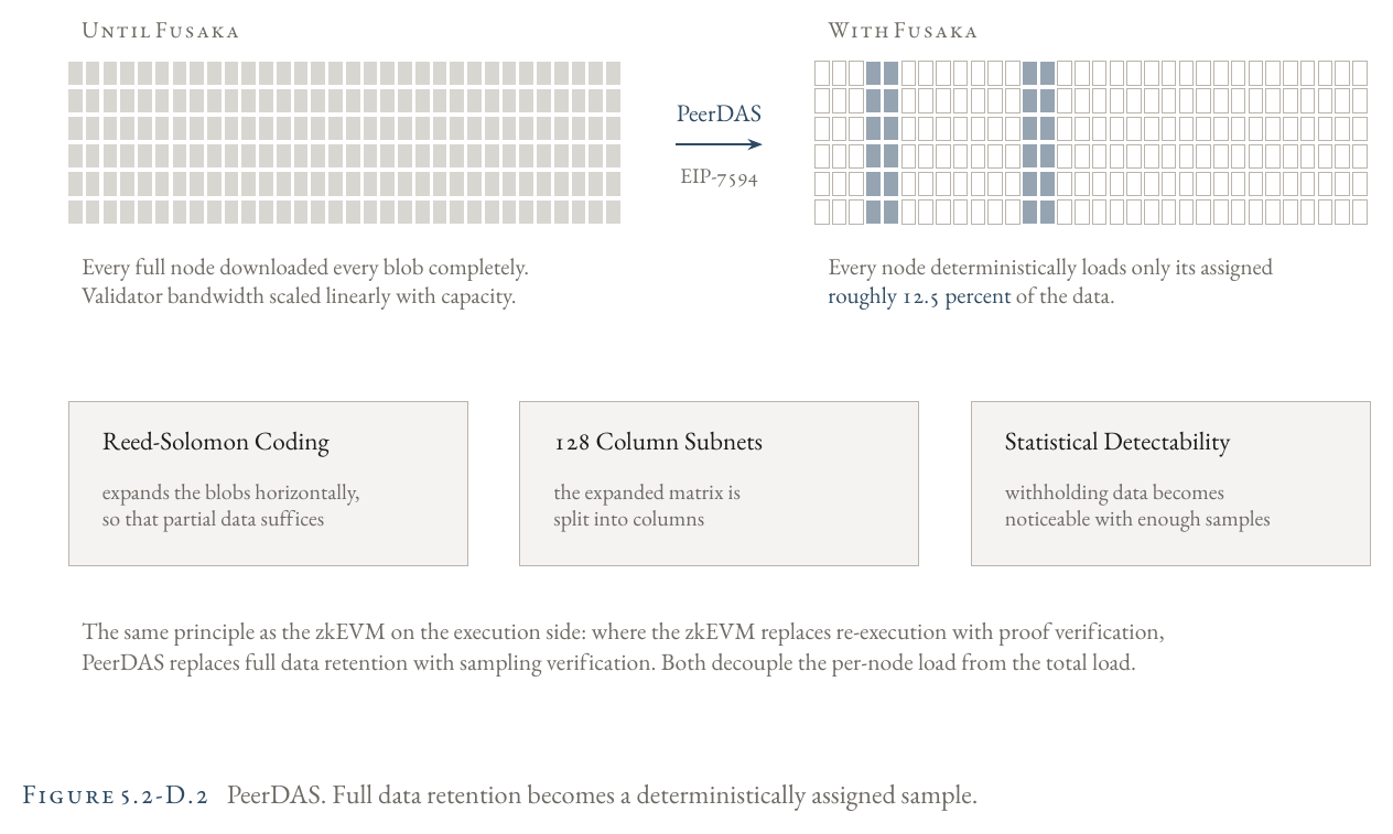 PeerDAS Architecture: Peer-to-Peer Sampling instead of full Blob download
